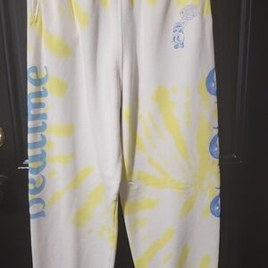 Care Bears Yellow and White Tie-Dye Lounge Pants